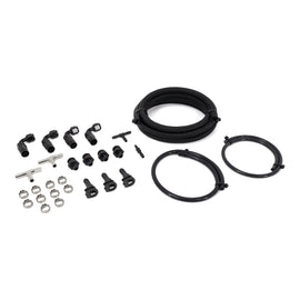 IAG Braided Fuel Line & Fitting Kit For IAG Top Feed Fuel Rails & OEM FPR for 04-06 STI Converted to Top Feed Injectors