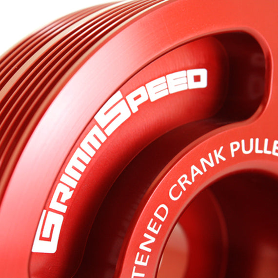 Lightweight Crank Pulley RED - Subaru All EJ Engines